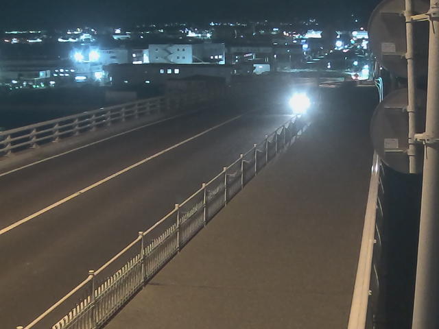 橋梁中央部 廿日市方面　↗