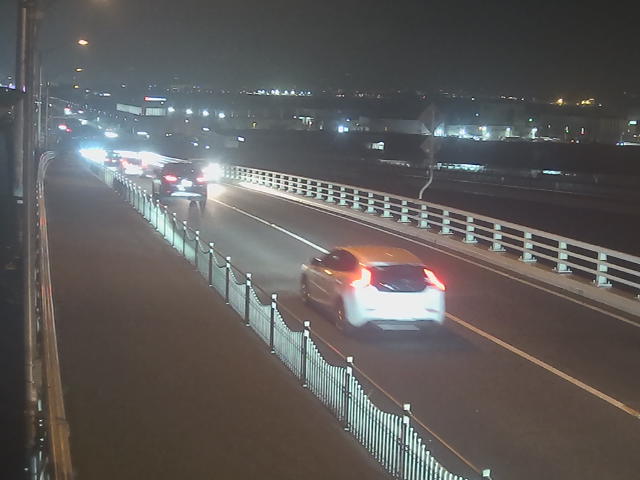 橋梁中央部 広島方面　↖