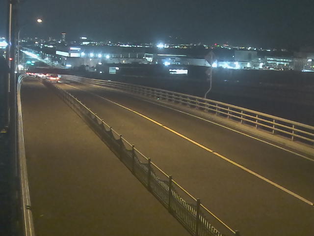 橋梁中央部 広島方面　↖