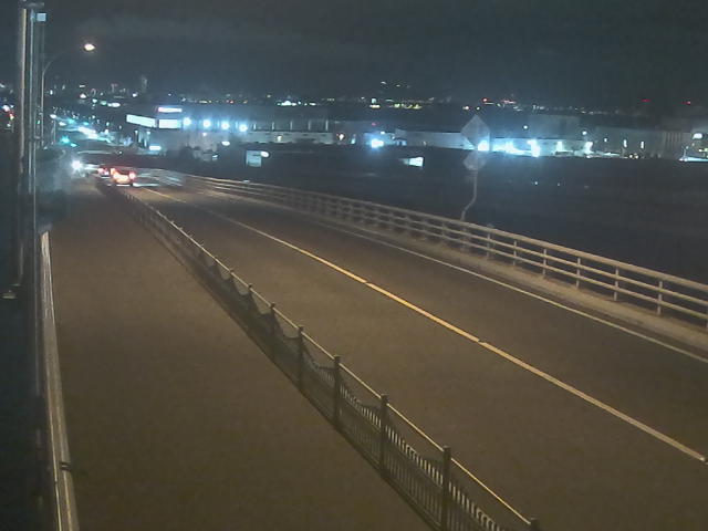 橋梁中央部 広島方面　↖