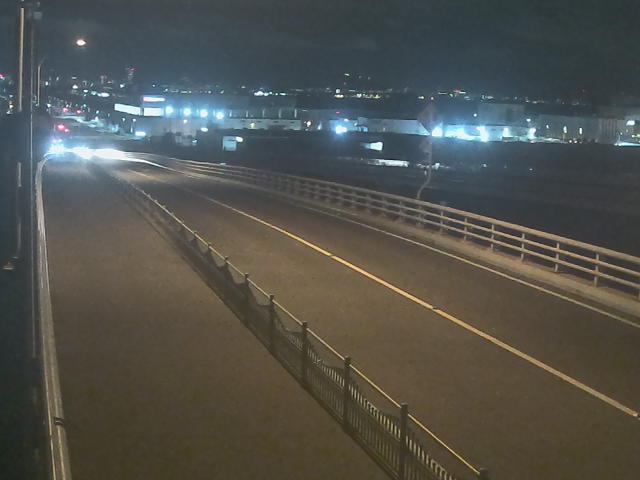 橋梁中央部 広島方面　↖