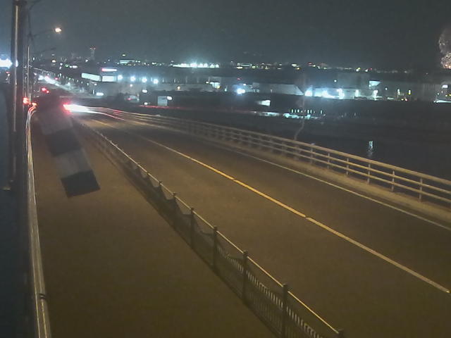 橋梁中央部 広島方面　↖