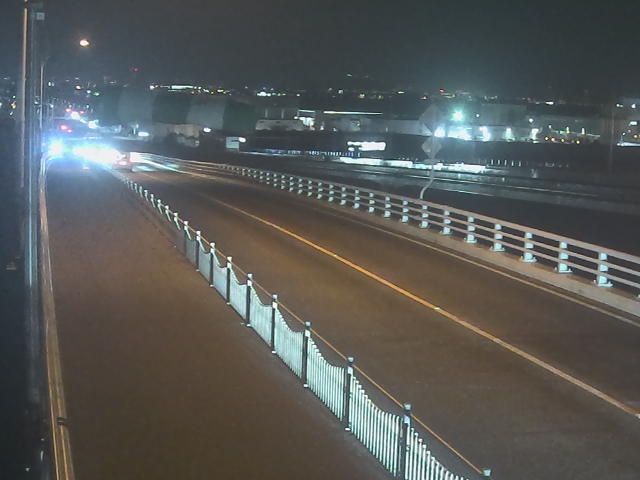 橋梁中央部 広島方面　↖