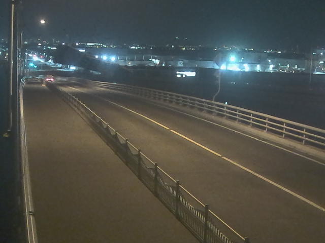 橋梁中央部 広島方面　↖