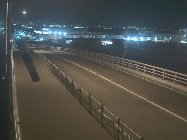 橋梁中央部 広島方面　↖