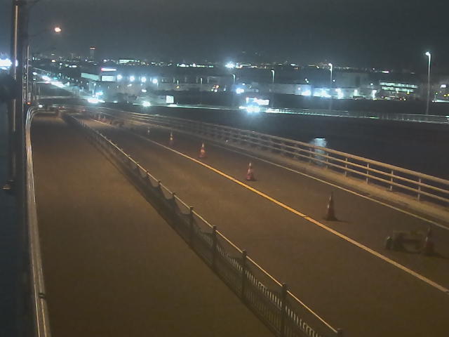 橋梁中央部 広島方面　↖