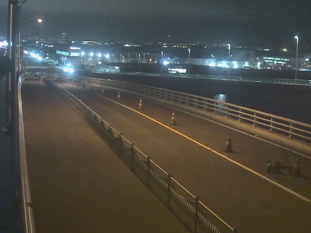 橋梁中央部 広島方面　↖