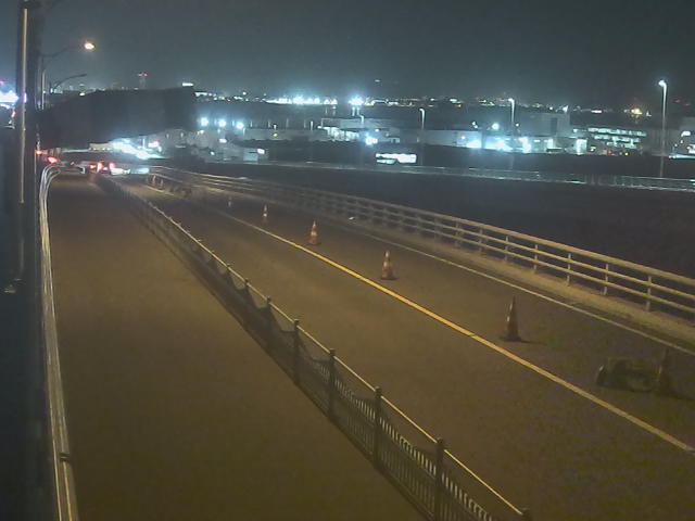 橋梁中央部 広島方面　↖