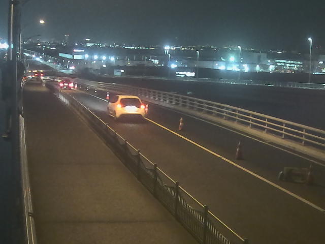 橋梁中央部 広島方面　↖