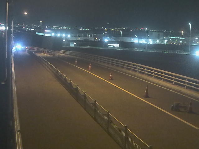 橋梁中央部 広島方面　↖