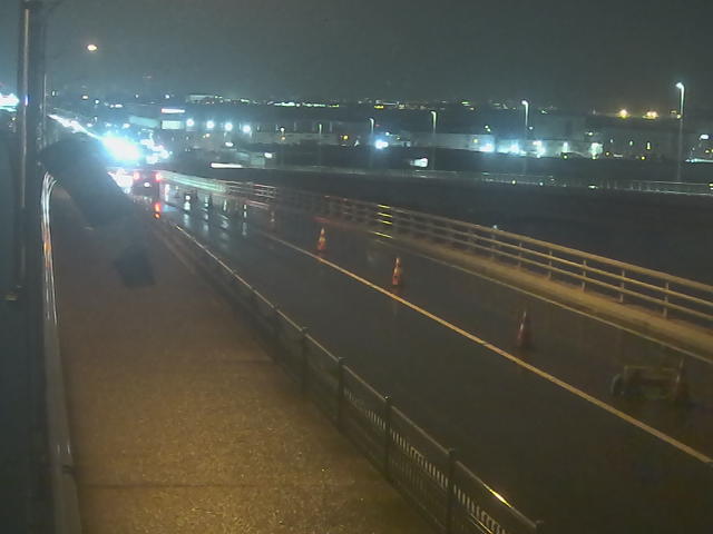 橋梁中央部 広島方面　↖