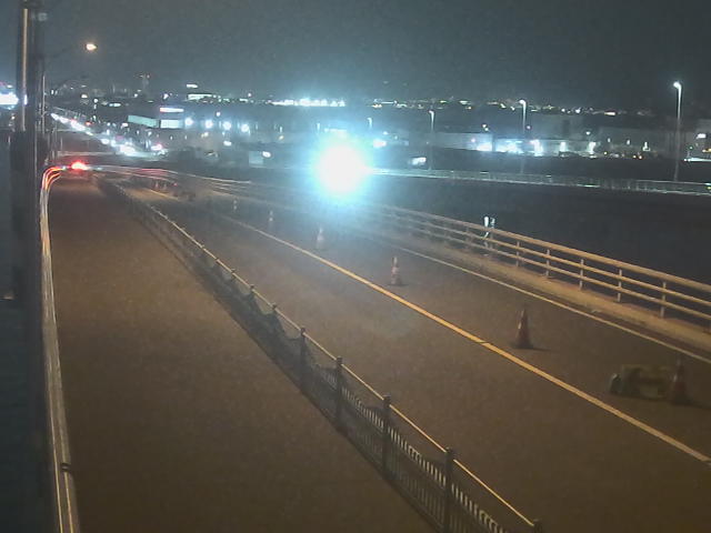 橋梁中央部 広島方面　↖