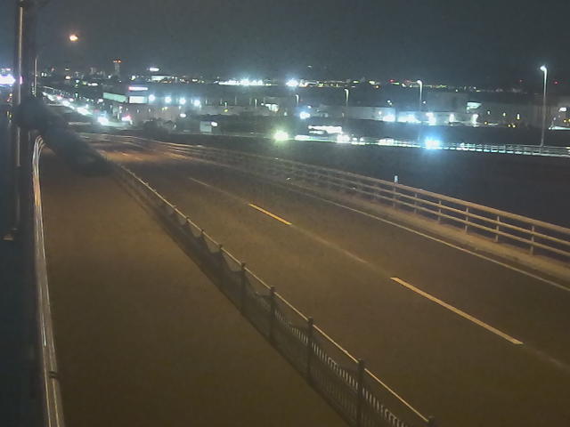 橋梁中央部 広島方面　↖