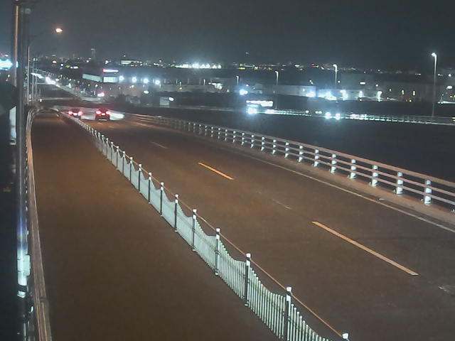 橋梁中央部 広島方面　↖