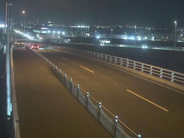 橋梁中央部 広島方面　↖