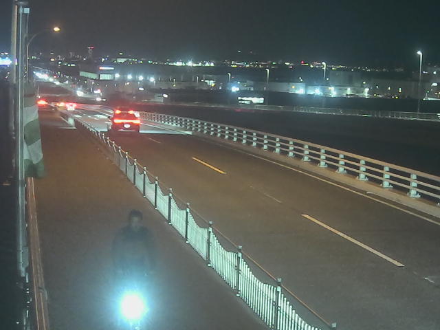 橋梁中央部 広島方面　↖