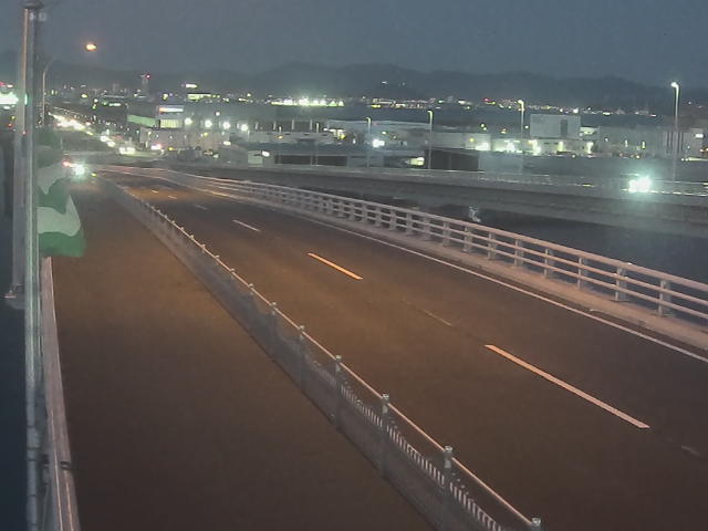 橋梁中央部 広島方面　↖