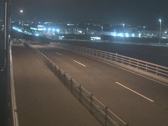 橋梁中央部 広島方面　↖