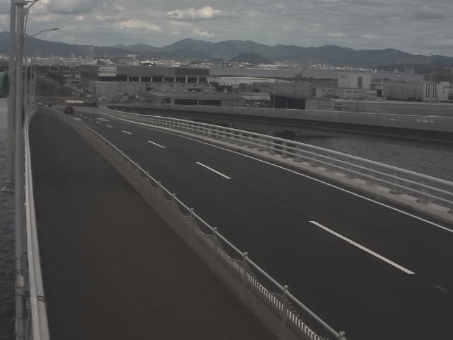 橋梁中央部 広島方面 ↖ 橋梁中央部 広島方面 ↖