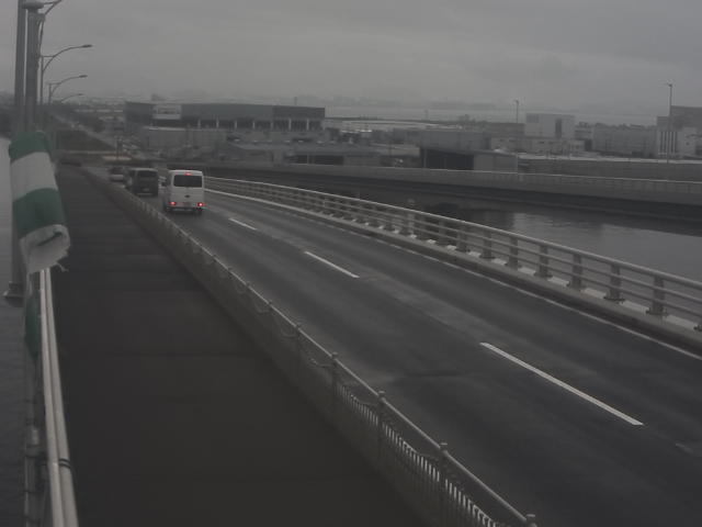 橋梁中央部 広島方面　↖