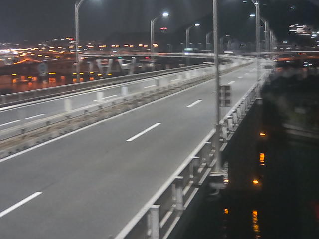 橋梁中央部 仁保方面　↗ 