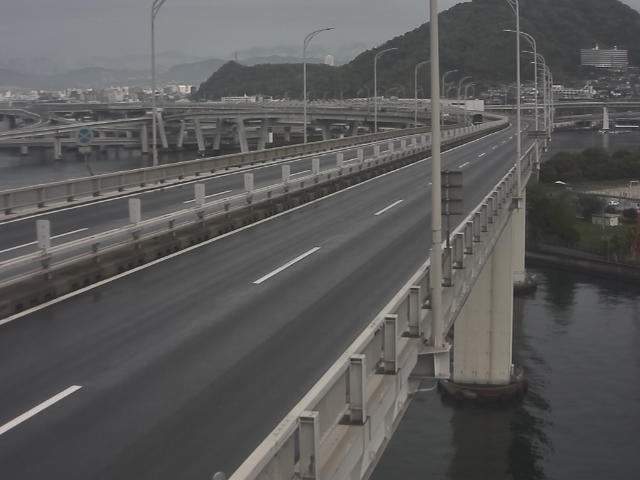 橋梁中央部 仁保方面　↗ 