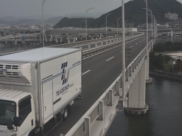 橋梁中央部 仁保方面　↗ 